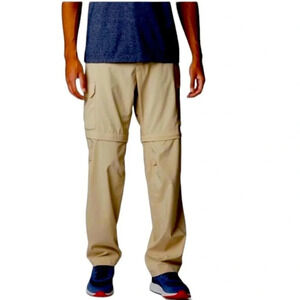 Columbia Men's Tan Silver Ridge Utility Omni Shade Convertible Pants Sz 38 x 32